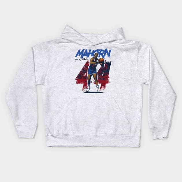 Rick Mahorn Detroit Rough Kids Hoodie by MASTER_SHAOLIN